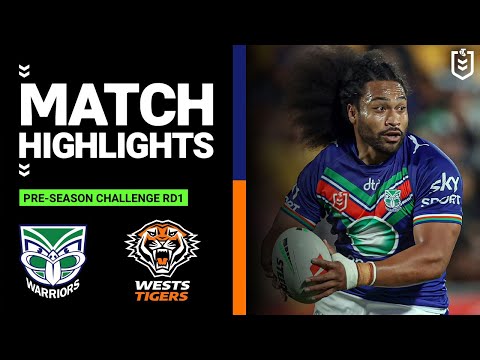 NRL Pre-Season 2023 | New Zealand Warriors v Wests Tigers | Match Highlights