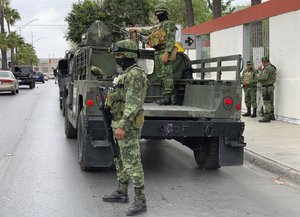 Mexican army soldiers prepare a search mission for four U.S. citizens kidnapped by gunmen in Matamoros, Mexico, Monday, March 6, 2023. Mexican President Andres Manuel Lopez Obrador said the four Americans were going to buy medicine and were caught in the crossfire between two armed groups after they had entered Matamoros, across from Brownsville, Texas, on Friday.