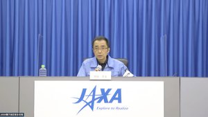 In this image made from video,  JAXA mission manager Masashi Okada speaks during an online news conference in Tanegashima, southwestern Japan, Friday, Feb. 17, 2023. Japan’s space agency said the launch of the first of its new flagship series H3 rockets was aborted on Friday due to failure to ignite auxiliary booster engines for the rocket carrying an observation satellite also fitted with an experimental infrared sensor that could detect missile launches.