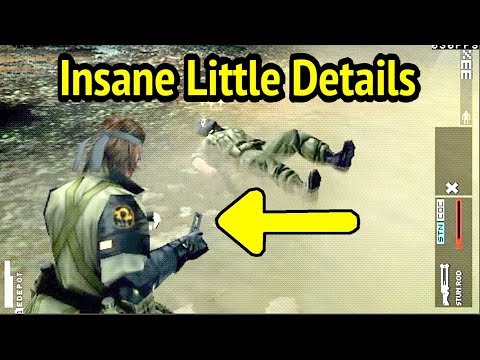 Insane Little Details in MGS: Peace Walker (PS Vita 30FPS)