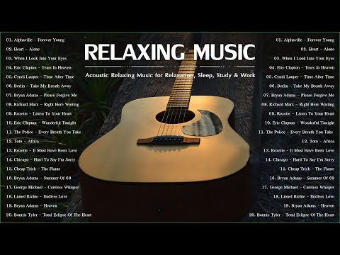 Acoustic Relaxing Music | Best Relaxing Songs 80s 90s | Stress Relief, Calm Songs & Sleep