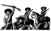 The Revolt in Mexico Gets its Lifeblood from the Zapatistas (by Radical Graphics) --- Description: This image came from http://www.RadicalGraphics.org/.Keywords: Zapatistas, Ezln, Zapatista, Mexico, Mexican Revolutionary, Horse, Horses, Calvary, Mammals, Animals, Gun, Rifle, Bullet Belt, Sombrero, Sombreros, Hats, Moustache, Revolutionaries.