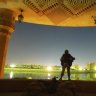 An American soldier in Baghdad in 2003.