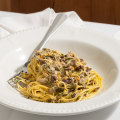 Tajarin with rabbit ragu.