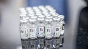 Close-up photography of Covid 19 vaccine in vials