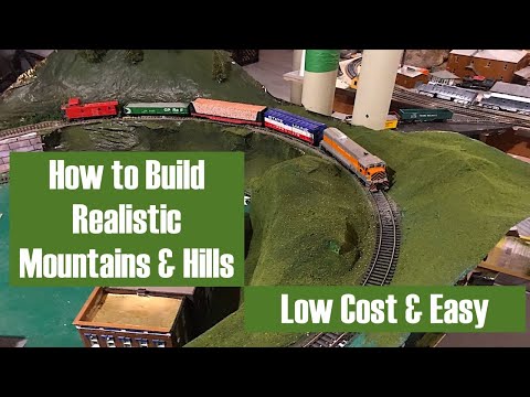 How to Make Realistic Model Mountains & Hills Super Cheap