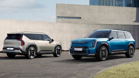 Kia EV9: Vollelektrisches Familien-SUV mit Drehsitzen und bis zu 540 km Reichweite