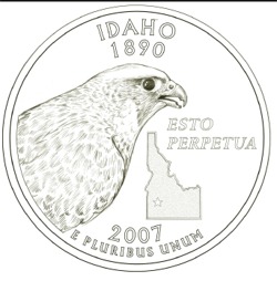 Idaho quarter design