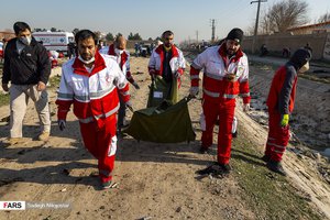 Ukraine International Airlines Flight 752 plane crash site, Tehran, Iran