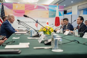 President Joe Biden participates in a bilateral meeting with Prime Minister Fumio Kishida