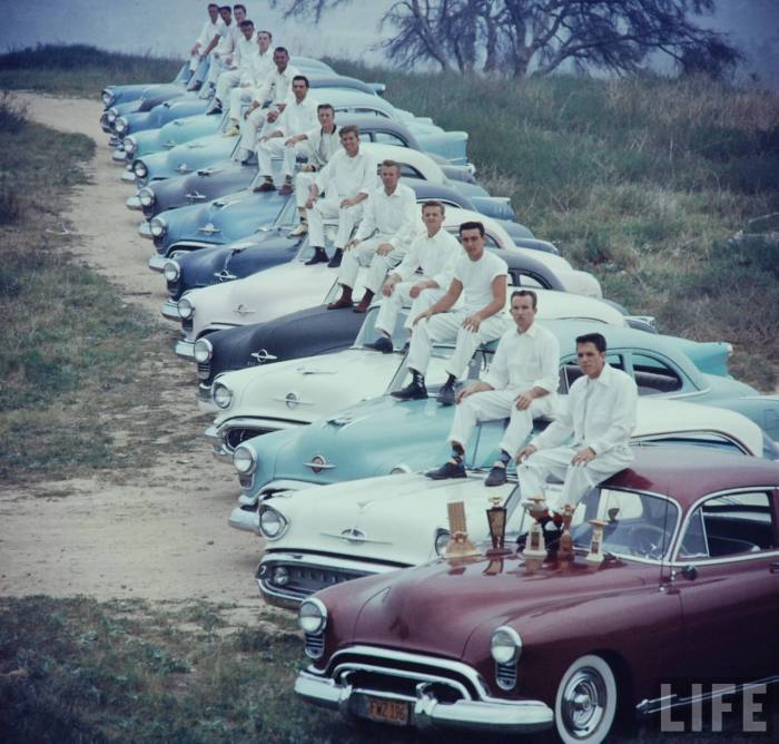 The NHRA Drag Racing Meet at Santa Ana, California.