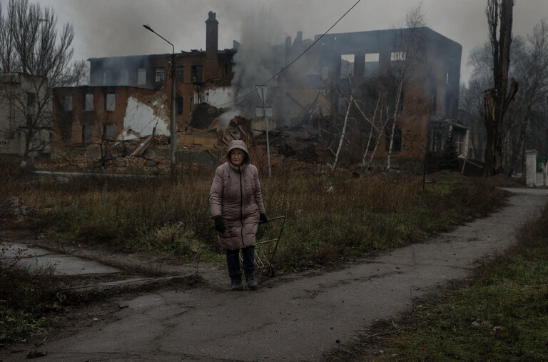 Much of Bakhmut, in eastern Ukraine, already seemed shelled to oblivion in December.