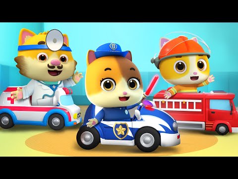 Mimi Learns Vehicles with Daddy | Police Car | Colors Song | Kids Song | MeowMi Family Show