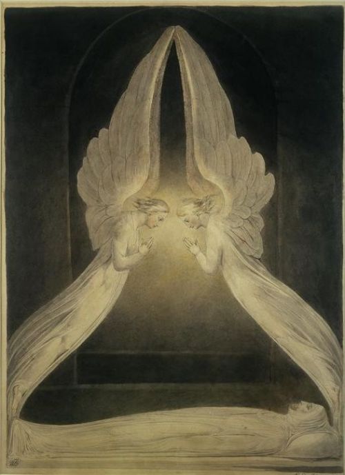 The Angels Over The Body Of Christ by William Blake