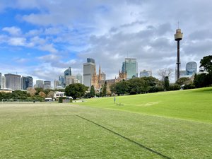 City views from The Domain, Sydney, May 2021, Australia