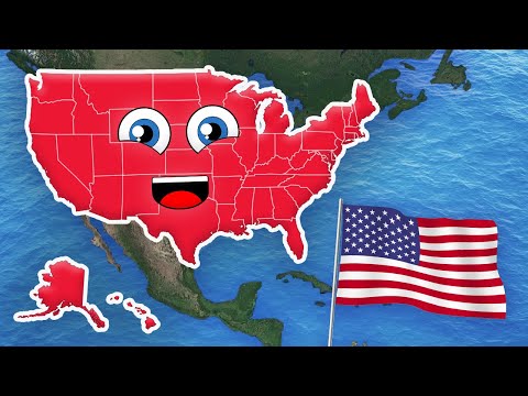 The 50 States Song - 50 States and Capitols of the United States of America Song