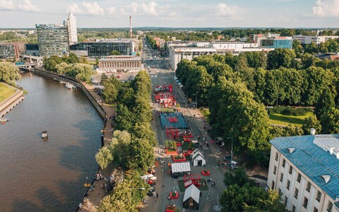 Tartu's Car-Free Avenue.