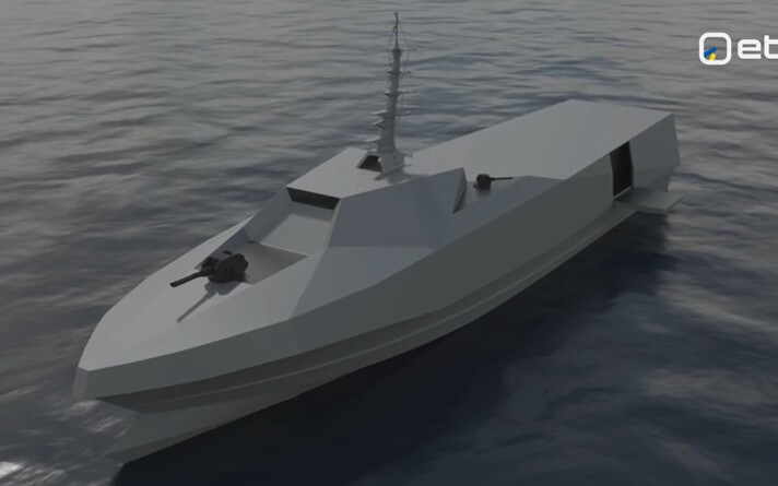 A military vessel under development by Baltic Workboats.