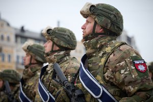 President Volodymyr Zelenskyy presented state awards, conferred honorary titles upon military personnel and civilians  — The ceremony took place on St. Sophia’s Square in Kyiv, Ukraine