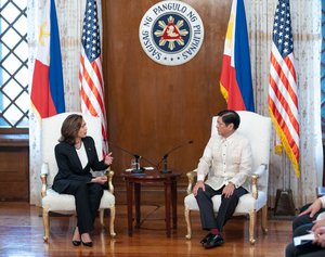 Kamala Harris met with President Marcos of the Philippines at the Malacañang Palace - 2022