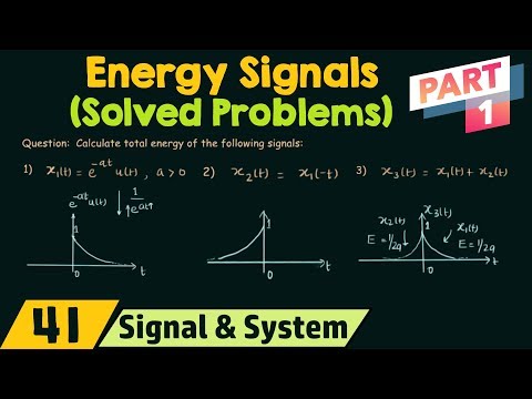 Energy of CT Signals (Solved Problems) | Part 1