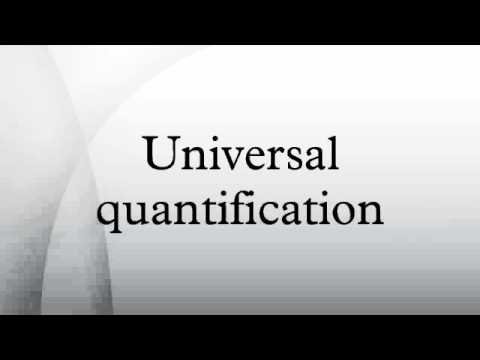 Universal quantification