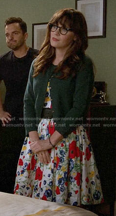 Jess's floral dress on New Girl