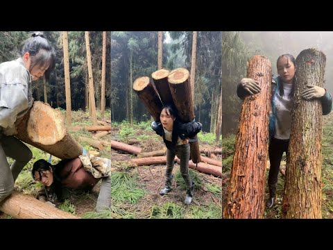 Hardest job in the mountain village | Daily life in rural China