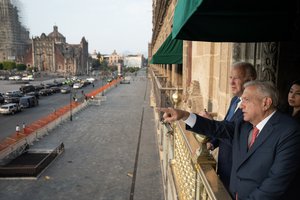 President Joe Biden has a one-on-one private meeting with Mexican President Andres Manuel Lopez Obrador