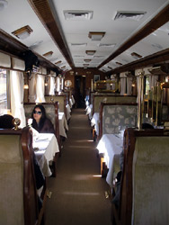 Hirham Bingham dining car