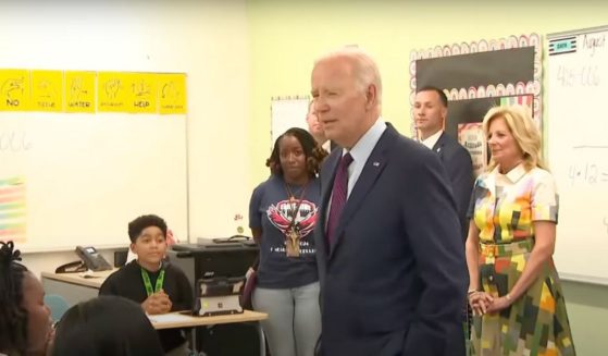 In a YouTube video from Monday, President Joe Biden visited a D.C. public school to welcome students. However, Biden couldn’t resist doing something questionable around kids.