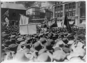 Anarchist Alexander Berkman speaking in Union ...