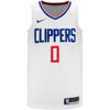 Russell Westbrook Nike Association Swingman Jersey In White - Front View