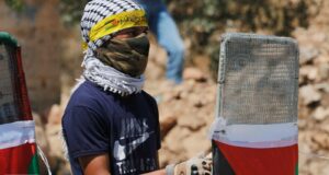 A demonstrator in Kafr Qaddum