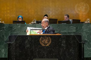 Prime Minister of Israel, Benjamin Netanyahu, Addresses 78th Session of General Assembly Debate