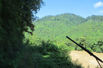 Scenery from the Beaufort-Tenom train