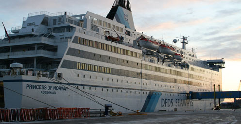 Princess of Norway (now Princess Seaways) at Newcastle