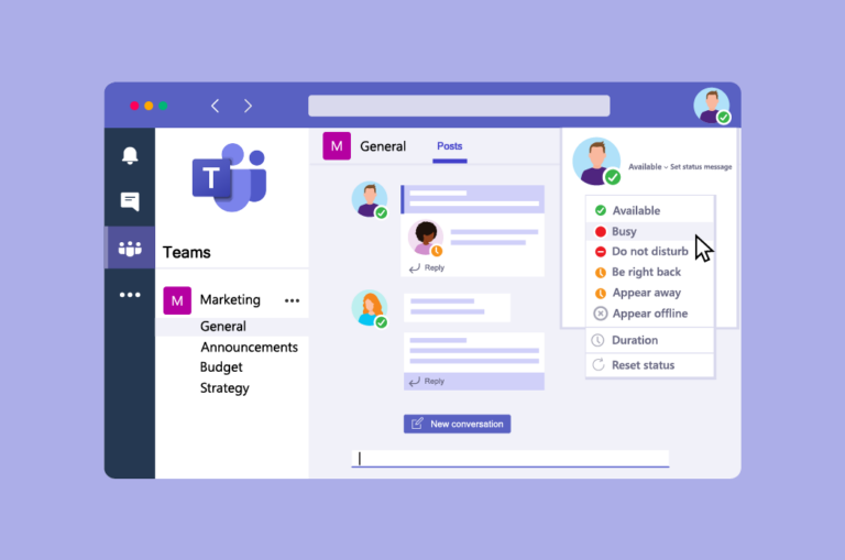 Microsoft Teams Status Settings