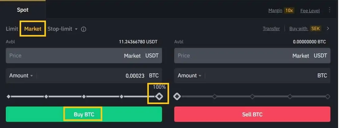 How to Conduct Spot Trading on Binance Step 4