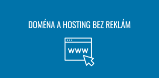 doména a hosting bez reklam