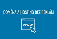 doména a hosting bez reklam