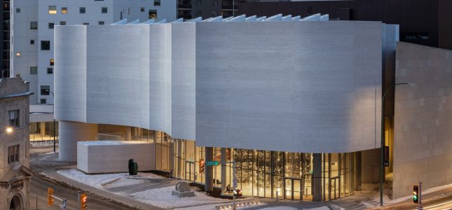 Qaumajuq, the Inuit art Centre at the Winnipeg Art Gallery. Photo by Lindsay Reid.