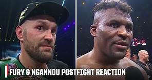 Tyson Fury and Francis Ngannou react to their split decision | ESPN Ringside