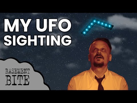 My UFO sighting, revisiting where I saw a creepy flying V-shaped craft | The Basement Office Extras