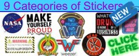 100s of NEW Stickers -now in 9 categories