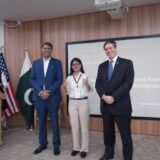 U.S. Deputy Chief of Mission in Pakistan Andrew Schofer met with the finalists and winners of the USPWC-Paklaunch Women’s Economic Accelerator pitch competition. [State Department photo]