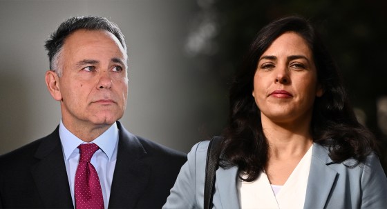 Victorian Liberal leader John Pesutto and expelled Liberal Moira Deeming (Images: AAP/Private Media)