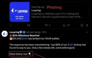 Loopring (LRC) Users Targeted by Phishing Hackers on X