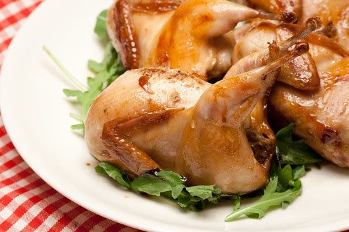 Honey and soy glazed quails / Mesine-sojane vutike