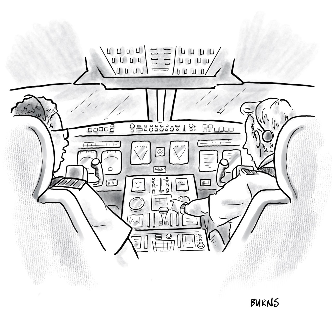 “Altimeter? Check. Instruments and radios? Check. Fuel gauges? Check. Prepared to sit on runway for God knows how long? Check.”